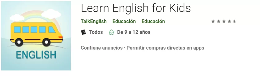 descargar Learn English for kids